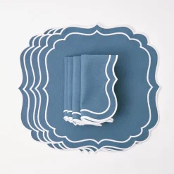 Best Mrs. Alice Agatha Blue Placemats (Set Of 4)