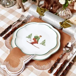 Mrs. Alice Alathea Caramel Linen Placemats & Napkins (Set Of 4)