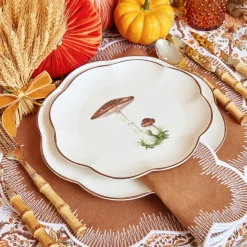 Mrs. Alice Alathea Caramel Linen Placemats & Napkins (Set Of 4)