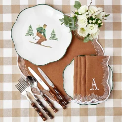 Mrs. Alice Alathea Caramel Linen Placemats & Napkins (Set Of 4)