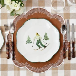 Discount Mrs. Alice Alathea Caramel Linen Placemats (Set Of 4)