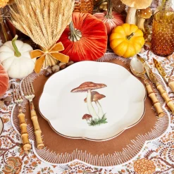 Discount Mrs. Alice Alathea Caramel Linen Placemats (Set Of 4)