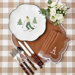 Discount Mrs. Alice Alathea Caramel Linen Placemats (Set Of 4)