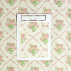 Outlet Mrs. Alice Alice's Bouquet Fabric (Pink)