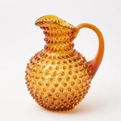 Outlet Mrs. Alice Amber Hobnail Jug