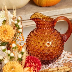Outlet Mrs. Alice Amber Hobnail Jug