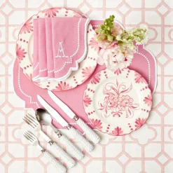 Clearance Mrs. Alice Amelie Pink Placemats & Napkins (Set Of 4)