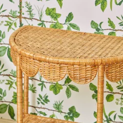 Discount Mrs. Alice Annabelle Rattan Side Table