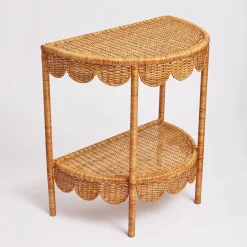 Discount Mrs. Alice Annabelle Rattan Side Table