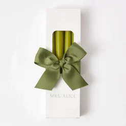 Mrs. Alice Apple Green Candles (Set Of 8)