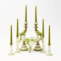 Mrs. Alice Apple Green Candles (Set Of 8)