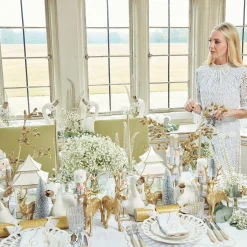 Sale Mrs. Alice Applique White Tablecloth