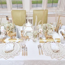 Sale Mrs. Alice Applique White Tablecloth