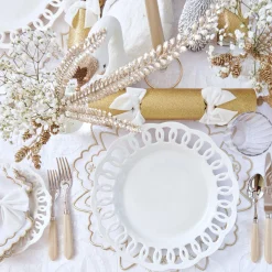 Sale Mrs. Alice Applique White Tablecloth