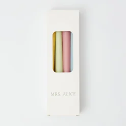 Mrs. Alice Assorted Pastel Candles (Set Of 8)