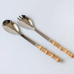 Discount Mrs. Alice Bamboo Salad Servers