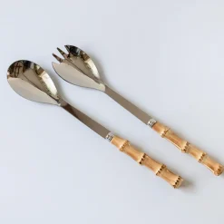 Discount Mrs. Alice Bamboo Salad Servers