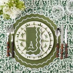 New Mrs. Alice Beatrice Forest Green Napkins (Set Of 4)