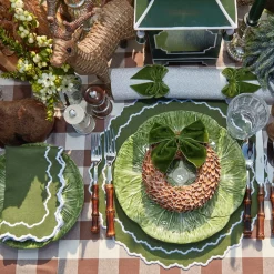 New Mrs. Alice Beatrice Forest Green Napkins (Set Of 4)