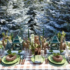 New Mrs. Alice Beatrice Forest Green Napkins (Set Of 4)