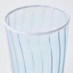 Mrs. Alice Blue & White Rim Water Glasses (Set Of 4)