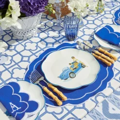 Hot Mrs. Alice Blue Bamboo & Gabrielle Linen Set