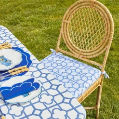 Hot Mrs. Alice Blue Bamboo Seat Pad Cushion