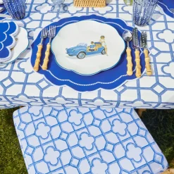 Hot Mrs. Alice Blue Bamboo Seat Pad Cushion