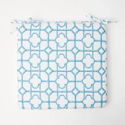 Hot Mrs. Alice Blue Bamboo Seat Pad Cushion