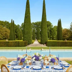 Sale Mrs. Alice Blue Bamboo Tablecloth