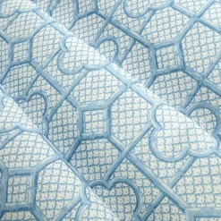 Sale Mrs. Alice Blue Bamboo Trellis Fabric