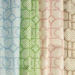 Sale Mrs. Alice Blue Bamboo Trellis Fabric
