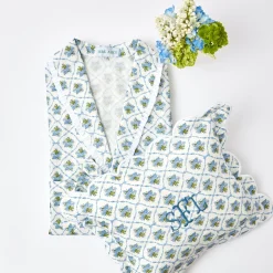 Outlet Mrs. Alice Blue Bouquet Dressing Gown