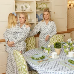 New Mrs. Alice Blue Bouquet Dressing Gown