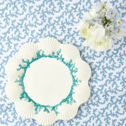 Outlet Mrs. Alice Blue Coral Dinner Plate