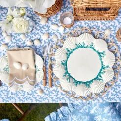 Outlet Mrs. Alice Blue Coral Dinner Plate