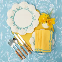 Outlet Mrs. Alice Blue Coral Dinner Plate
