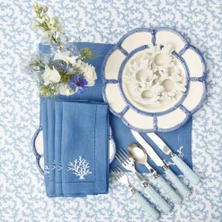 Online Mrs. Alice Blue Coral Tablecloth