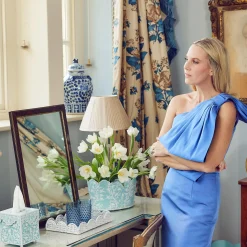 Discount Mrs. Alice Blue Floral Toleware Set