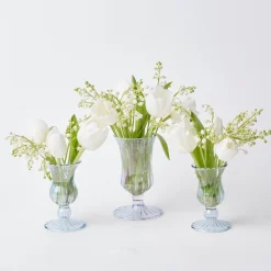 Mrs. Alice Blue Fluted Vase Set