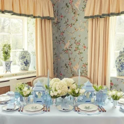 Mrs. Alice Blue Fluted Vase Set