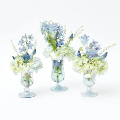 Mrs. Alice Blue Fluted Vase Set