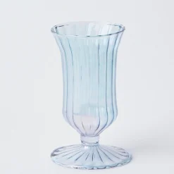 Hot Mrs. Alice Blue Fluted Vases (Pair)