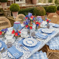 Hot Mrs. Alice Blue Fluted Vases (Pair)