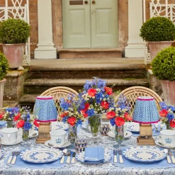 Hot Mrs. Alice Blue Fluted Vases (Pair)