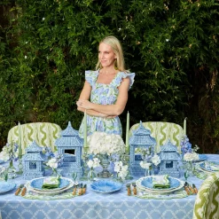 New Mrs. Alice Blue Garland Tablecloth