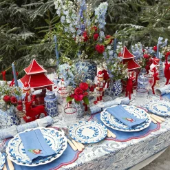 Discount Mrs. Alice Blue Hand Embroidered Father Christmas Napkins (Set Of 4)