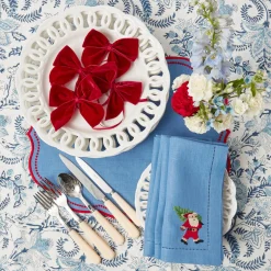 Discount Mrs. Alice Blue Hand Embroidered Father Christmas Napkins (Set Of 4)