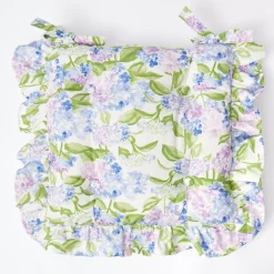 Clearance Mrs. Alice Blue Hydrangea Seat Pad Cushion