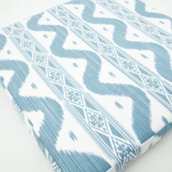 Sale Mrs. Alice Blue Ikat Seat Pad Cushion